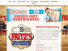 Tablet Screenshot of fritzsfrozencustard.com